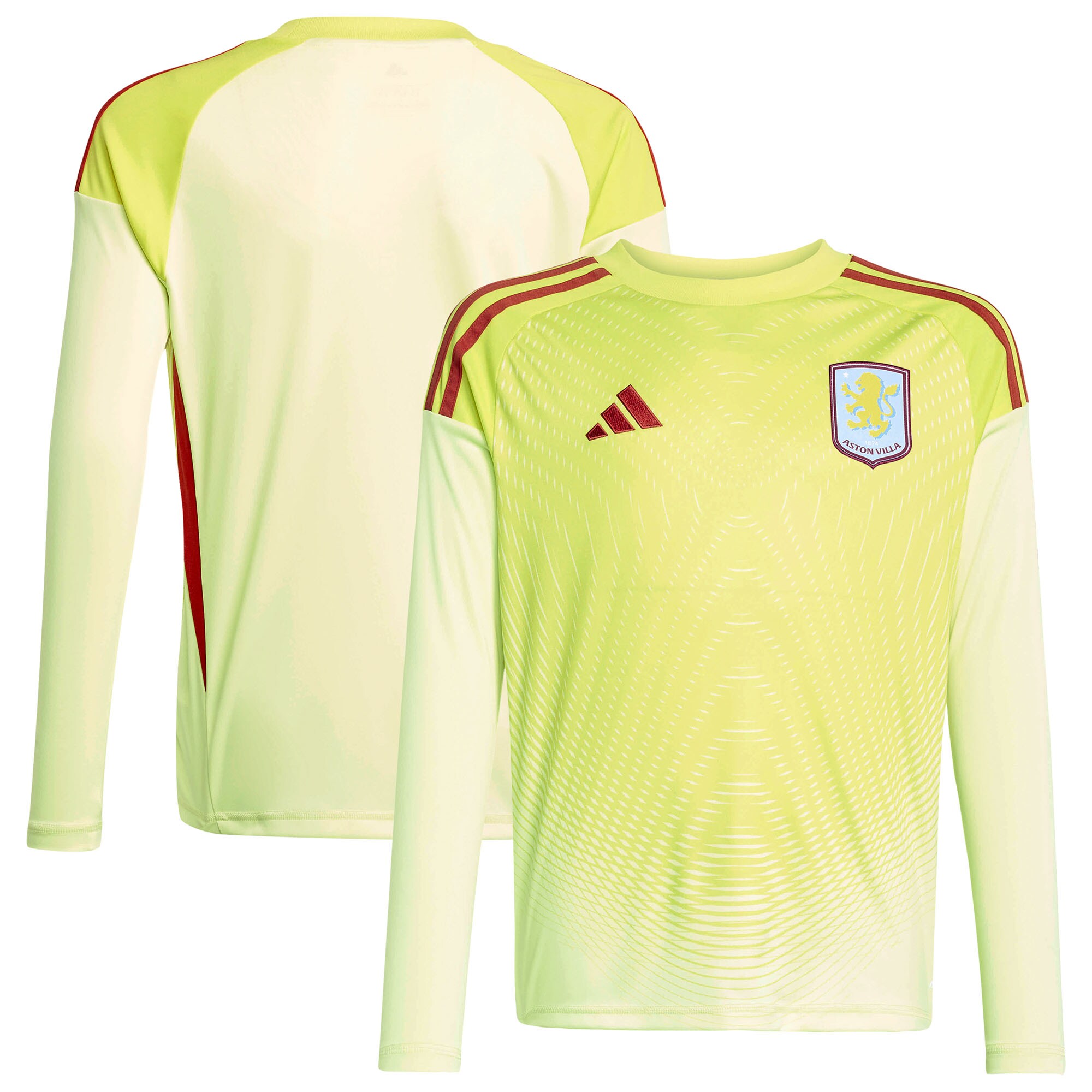 aston villa adidas goalkeeper shirt 2025-26 – long sleeve – kids with custom printing Collection | Aston Villa Jerseys for True Fans