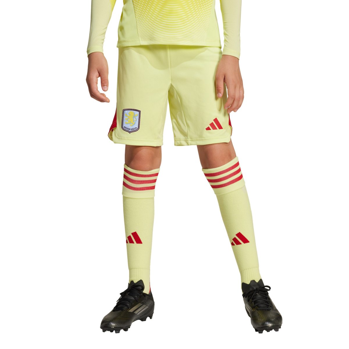 aston villa adidas goalkeeper shorts 2025-26 – kids with custom printing Collection | Aston Villa Jerseys for True Fans