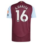 aston villa adidas home authentic shirt 2024-25 with a.garcía 16 printing Collection | Aston Villa Jerseys for True Fans