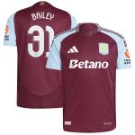 aston villa adidas home authentic shirt 2024-25 with bailey 31 cup printing Collection | Aston Villa Jerseys for True Fans