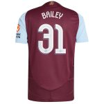 aston villa adidas home authentic shirt 2024-25 with bailey 31 cup printing Collection | Aston Villa Jerseys for True Fans