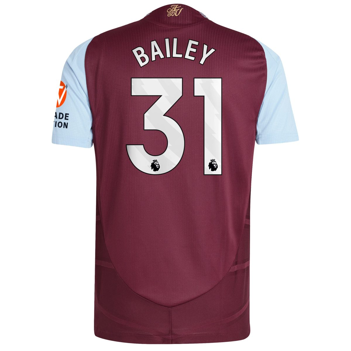 aston villa adidas home authentic shirt 2024-25 with bailey 31 printing Collection | Aston Villa Jerseys for True Fans