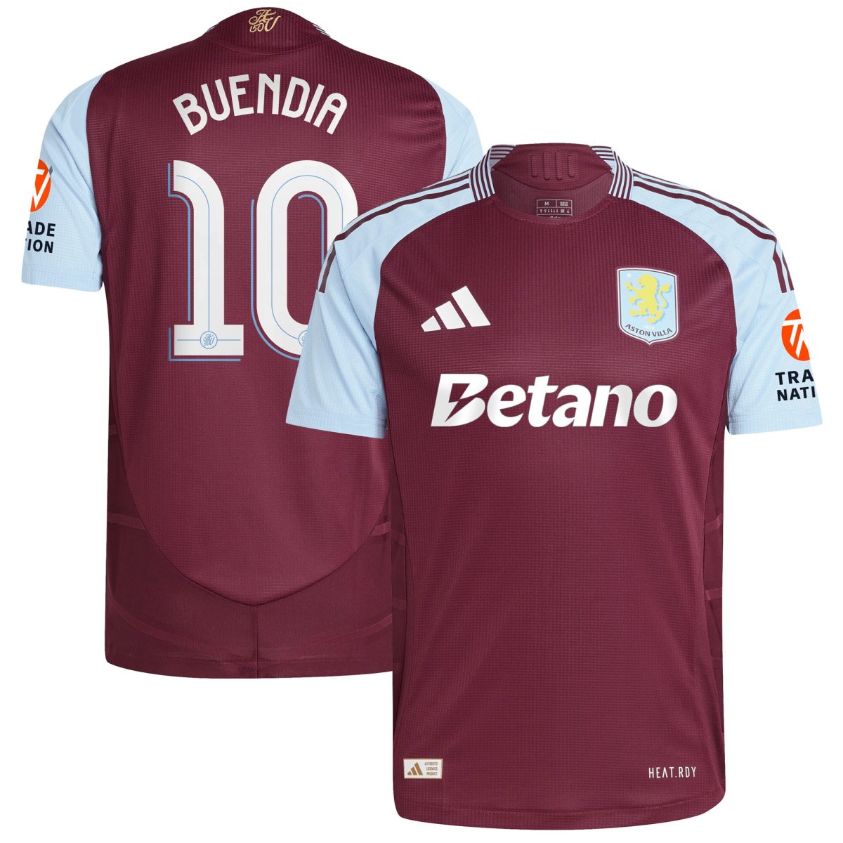 aston villa adidas home authentic shirt 2024-25 with buendia 10 cup printing Collection | Aston Villa Jerseys for True Fans
