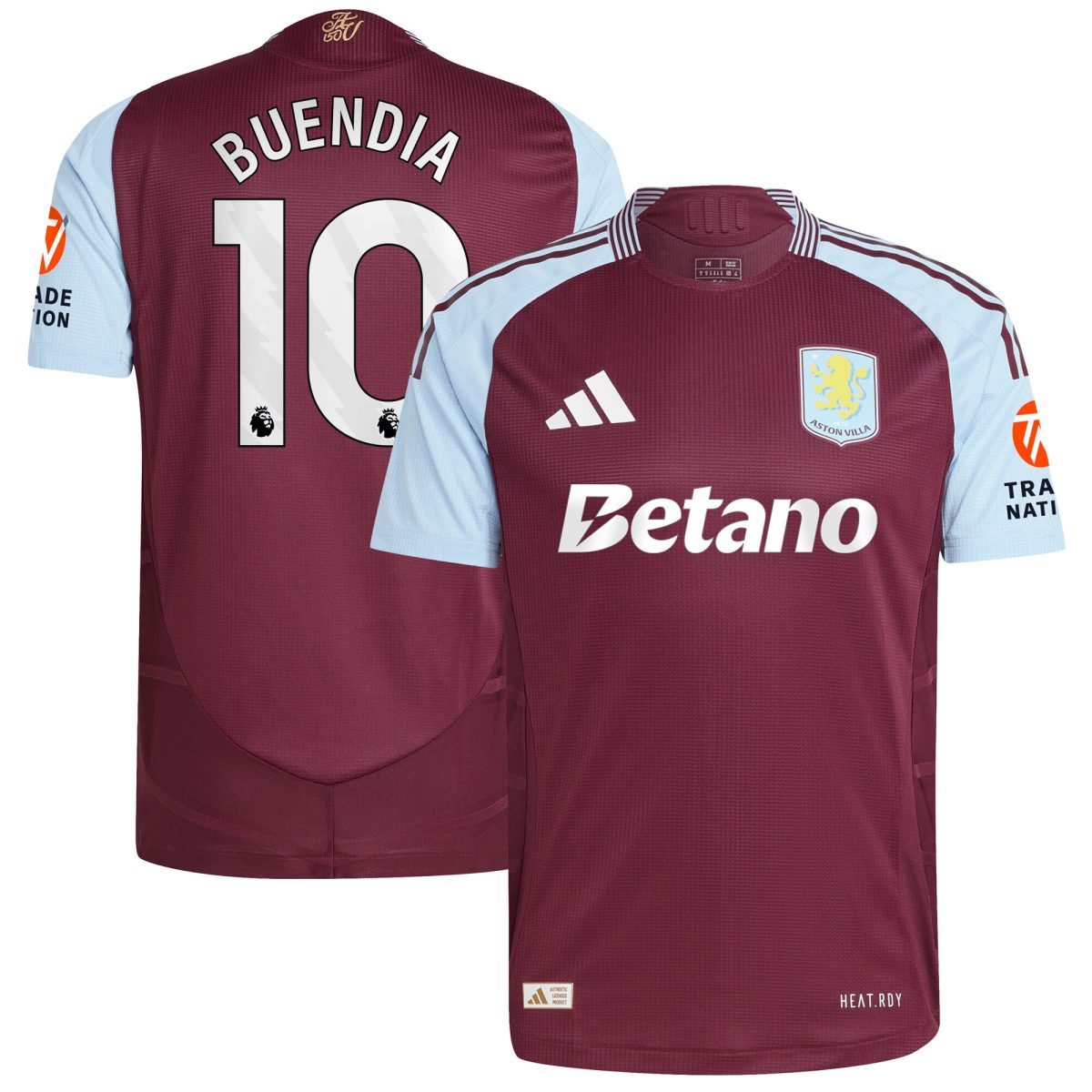 aston villa adidas home authentic shirt 2024-25 with buendia 10 printing Collection | Aston Villa Jerseys for True Fans