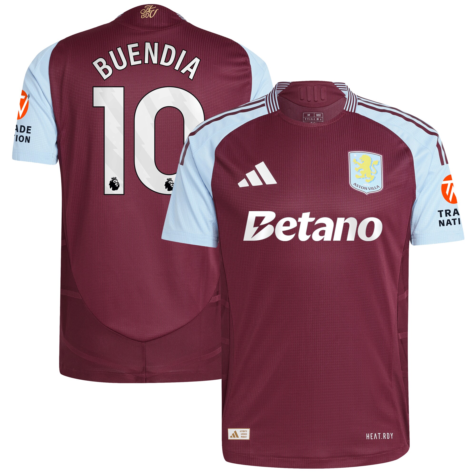 aston villa adidas home authentic shirt 2024-25 with buendia 10 printing Collection | Aston Villa Jerseys for True Fans