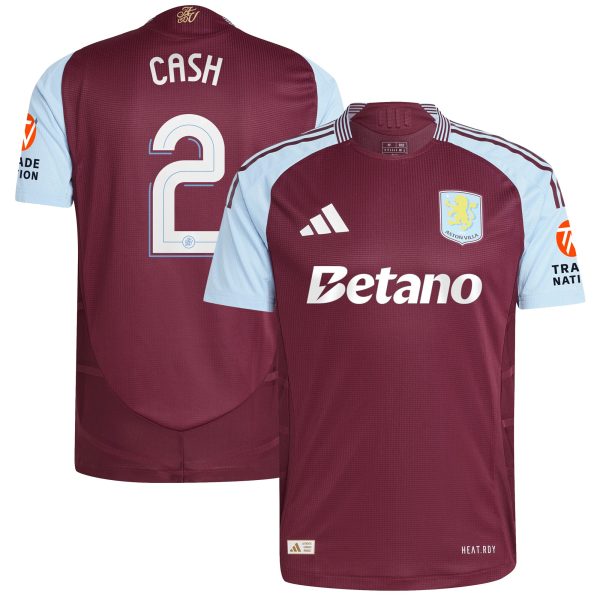 aston villa adidas home authentic shirt 2024-25 with cash 2 cup printing Collection | Aston Villa Jerseys for True Fans