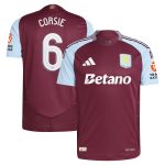 aston villa adidas home authentic shirt 2024-25 with corsie 6 cup printing Collection | Aston Villa Jerseys for True Fans