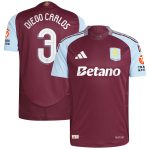 aston villa adidas home authentic shirt 2024-25 with diego carlos 3 cup printing Collection | Aston Villa Jerseys for True Fans