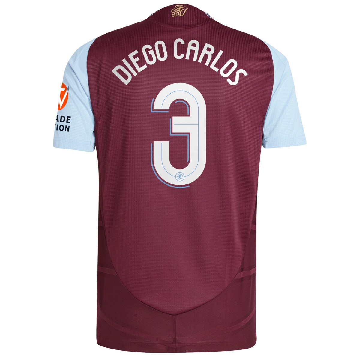 aston villa adidas home authentic shirt 2024-25 with diego carlos 3 cup printing Collection | Aston Villa Jerseys for True Fans