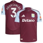 aston villa adidas home authentic shirt 2024-25 with diego carlos 3 printing Collection | Aston Villa Jerseys for True Fans