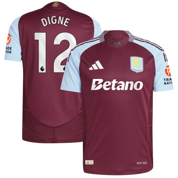 aston villa adidas home authentic shirt 2024-25 with digne 12 printing Collection | Aston Villa Jerseys for True Fans