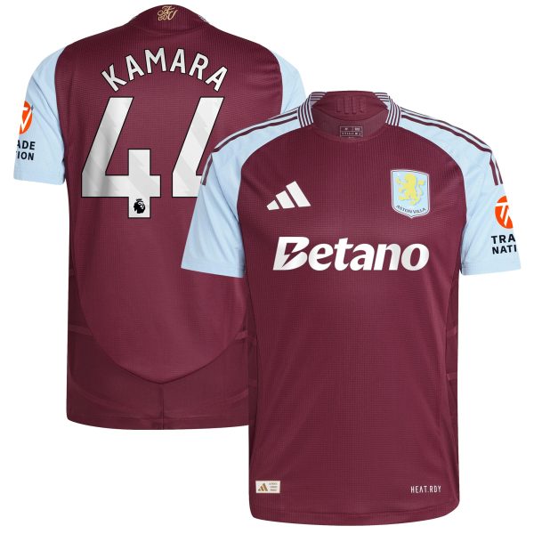 aston villa adidas home authentic shirt 2024-25 with kamara 44 printing Collection | Aston Villa Jerseys for True Fans