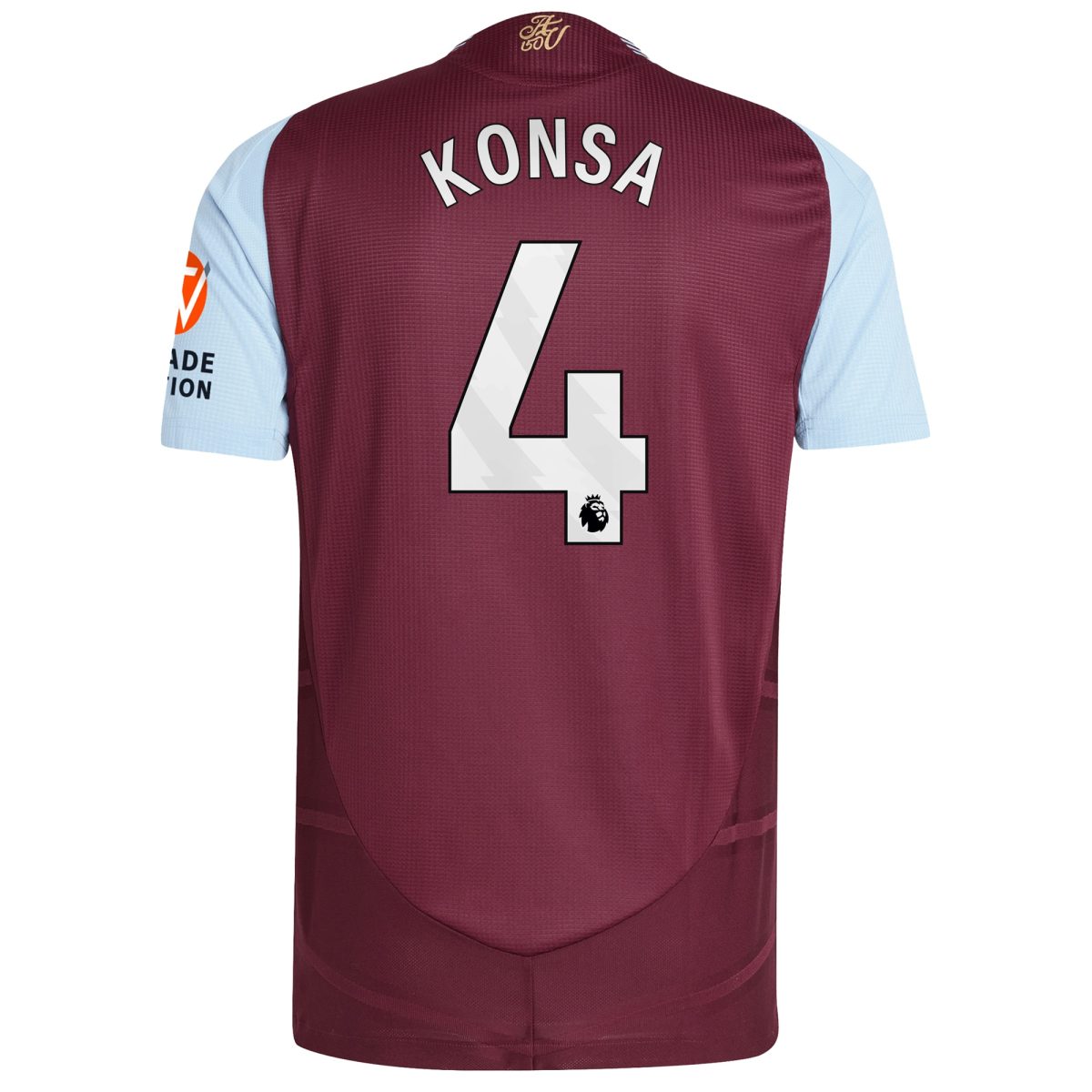 aston villa adidas home authentic shirt 2024-25 with konsa 4 printing Collection | Aston Villa Jerseys for True Fans