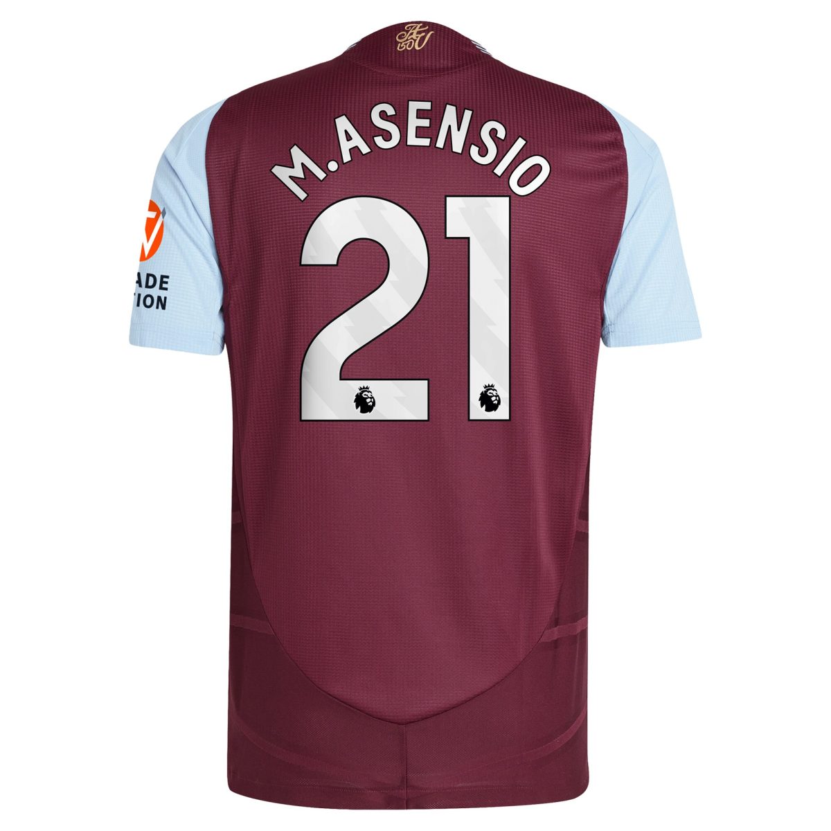 aston villa adidas home authentic shirt 2024-25 with m.asensio 21 printing Collection | Aston Villa Jerseys for True Fans