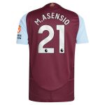 aston villa adidas home authentic shirt 2024-25 with m.asensio 21 printing Collection | Aston Villa Jerseys for True Fans