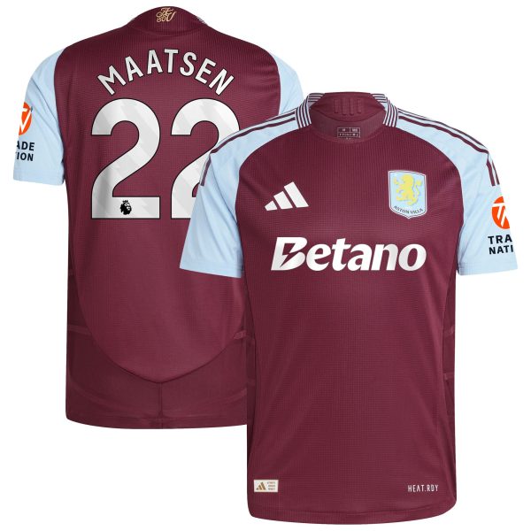 aston villa adidas home authentic shirt 2024-25 with maatsen 22 printing Collection | Aston Villa Jerseys for True Fans