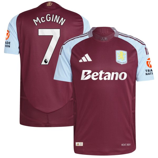 aston villa adidas home authentic shirt 2024-25 with mcginn 7 printing Collection | Aston Villa Jerseys for True Fans