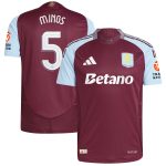 aston villa adidas home authentic shirt 2024-25 with mings 5 cup printing Collection | Aston Villa Jerseys for True Fans
