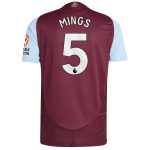 aston villa adidas home authentic shirt 2024-25 with mings 5 printing Collection | Aston Villa Jerseys for True Fans