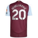 aston villa adidas home authentic shirt 2024-25 with nedeljković 20 printing Collection | Aston Villa Jerseys for True Fans