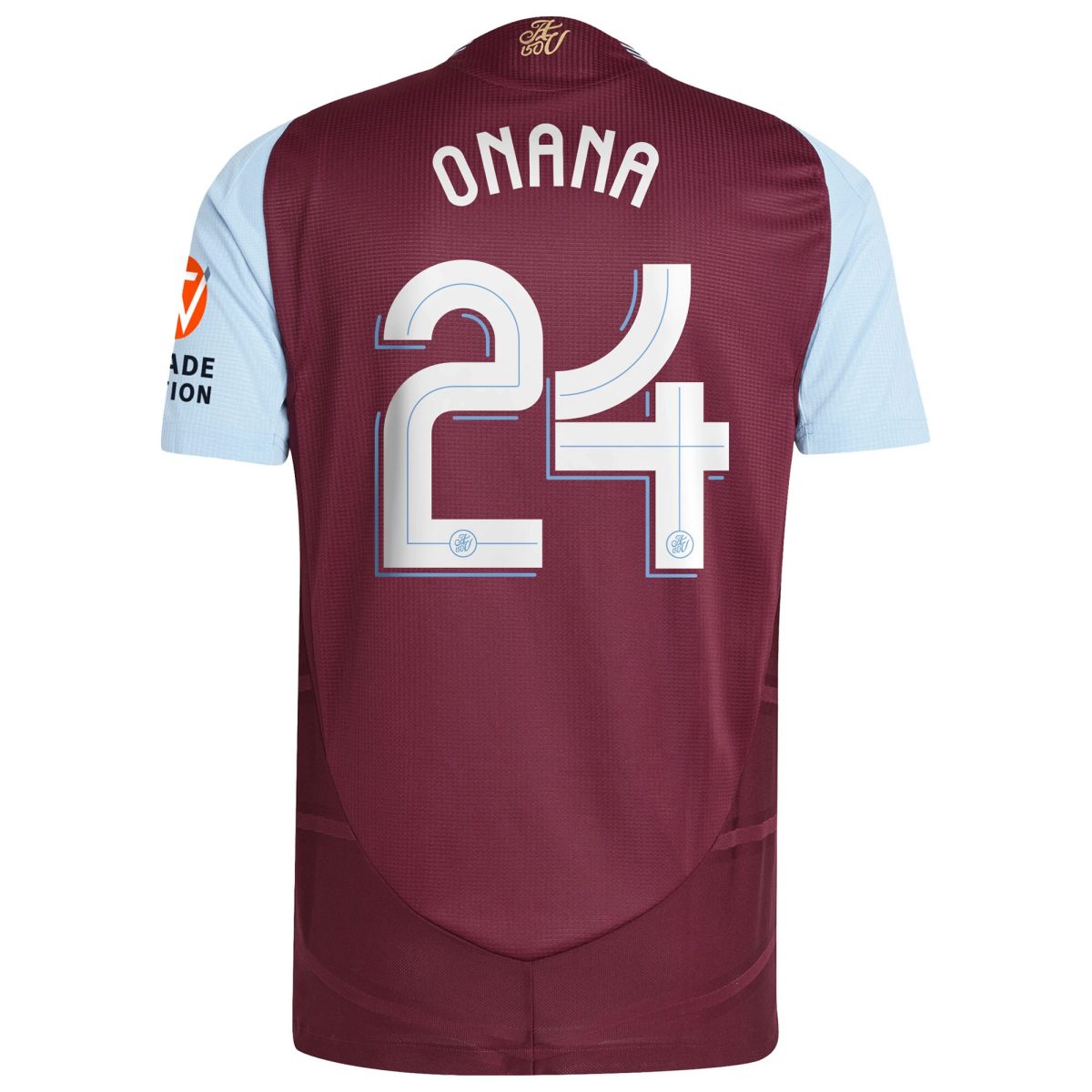 aston villa adidas home authentic shirt 2024-25 with onana 24 cup printing Collection | Aston Villa Jerseys for True Fans
