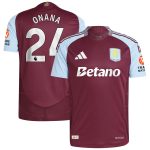 aston villa adidas home authentic shirt 2024-25 with onana 24 printing Collection | Aston Villa Jerseys for True Fans