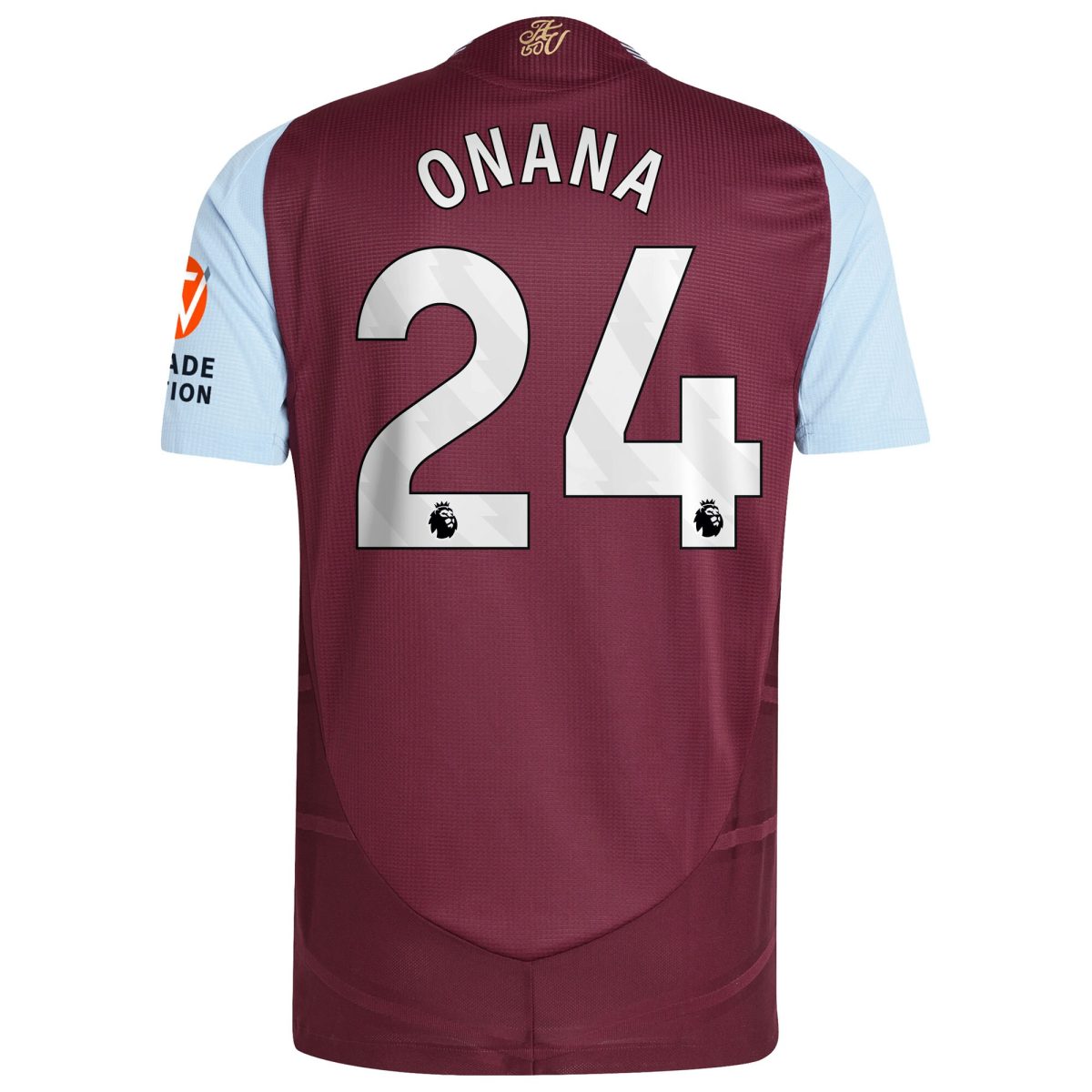 aston villa adidas home authentic shirt 2024-25 with onana 24 printing Collection | Aston Villa Jerseys for True Fans