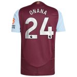 aston villa adidas home authentic shirt 2024-25 with onana 24 printing Collection | Aston Villa Jerseys for True Fans