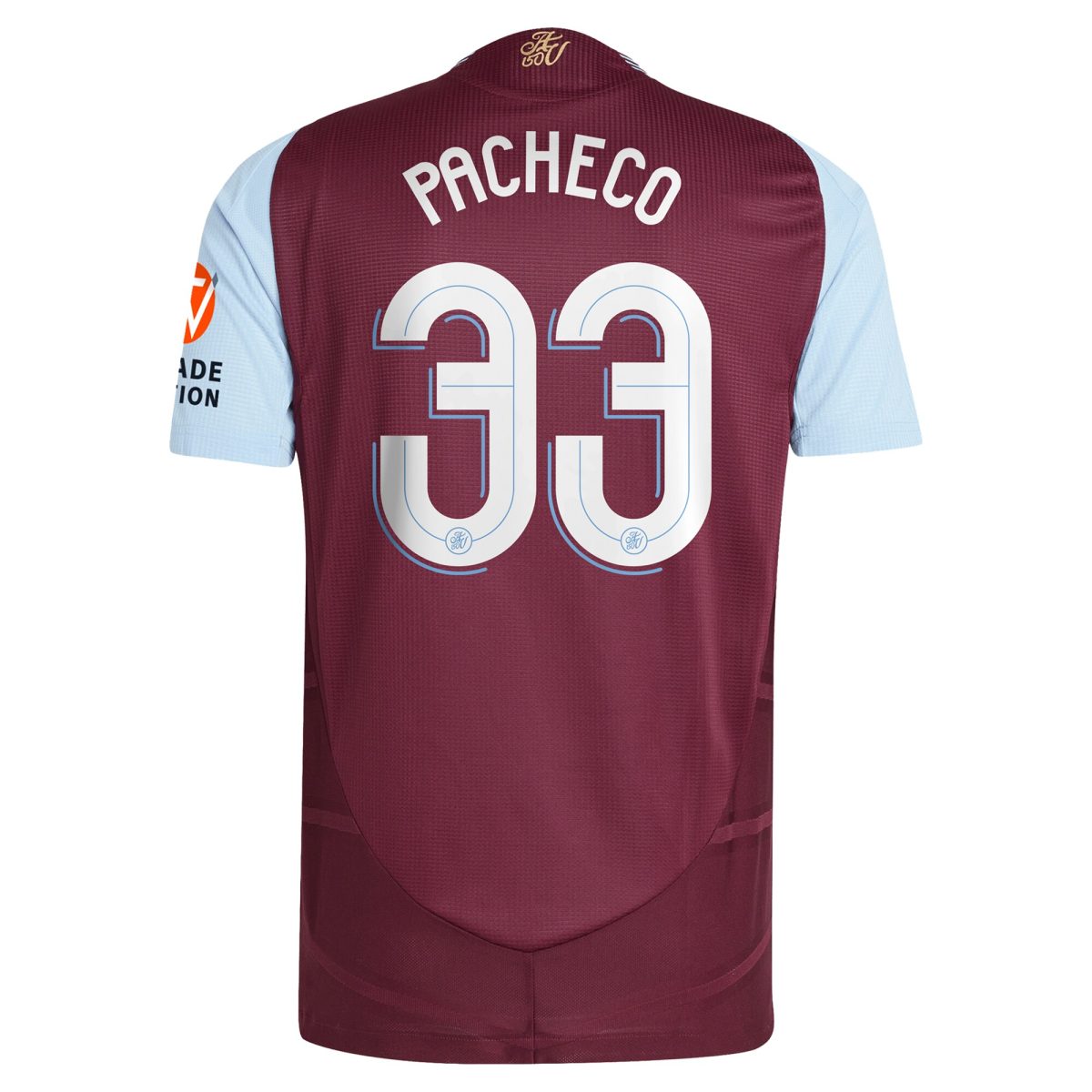 aston villa adidas home authentic shirt 2024-25 with pacheco 33 cup printing Collection | Aston Villa Jerseys for True Fans