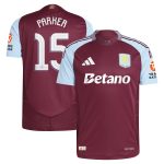 aston villa adidas home authentic shirt 2024-25 with parker 15 cup printing Collection | Aston Villa Jerseys for True Fans