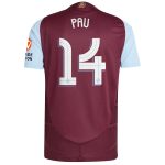 aston villa adidas home authentic shirt 2024-25 with pau 14 cup printing Collection | Aston Villa Jerseys for True Fans