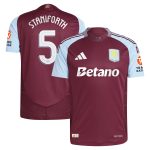 aston villa adidas home authentic shirt 2024-25 with staniforth 5 cup printing Collection | Aston Villa Jerseys for True Fans