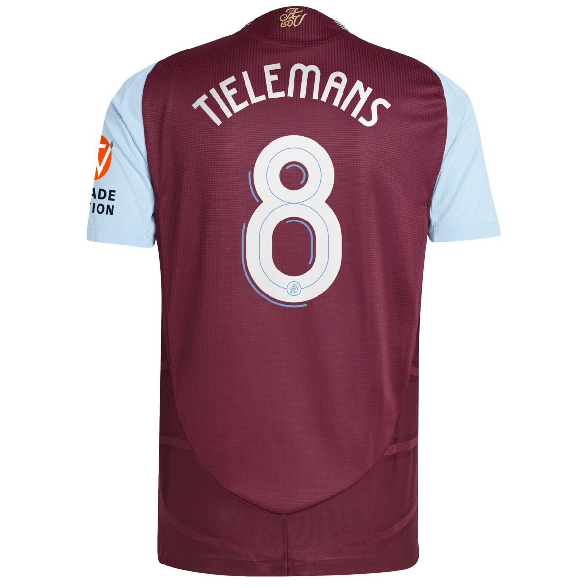 aston villa adidas home authentic shirt 2024-25 with tielemans 8 cup printing Collection | Aston Villa Jerseys for True Fans