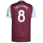 aston villa adidas home authentic shirt 2024-25 with tielemans 8 cup printing Collection | Aston Villa Jerseys for True Fans