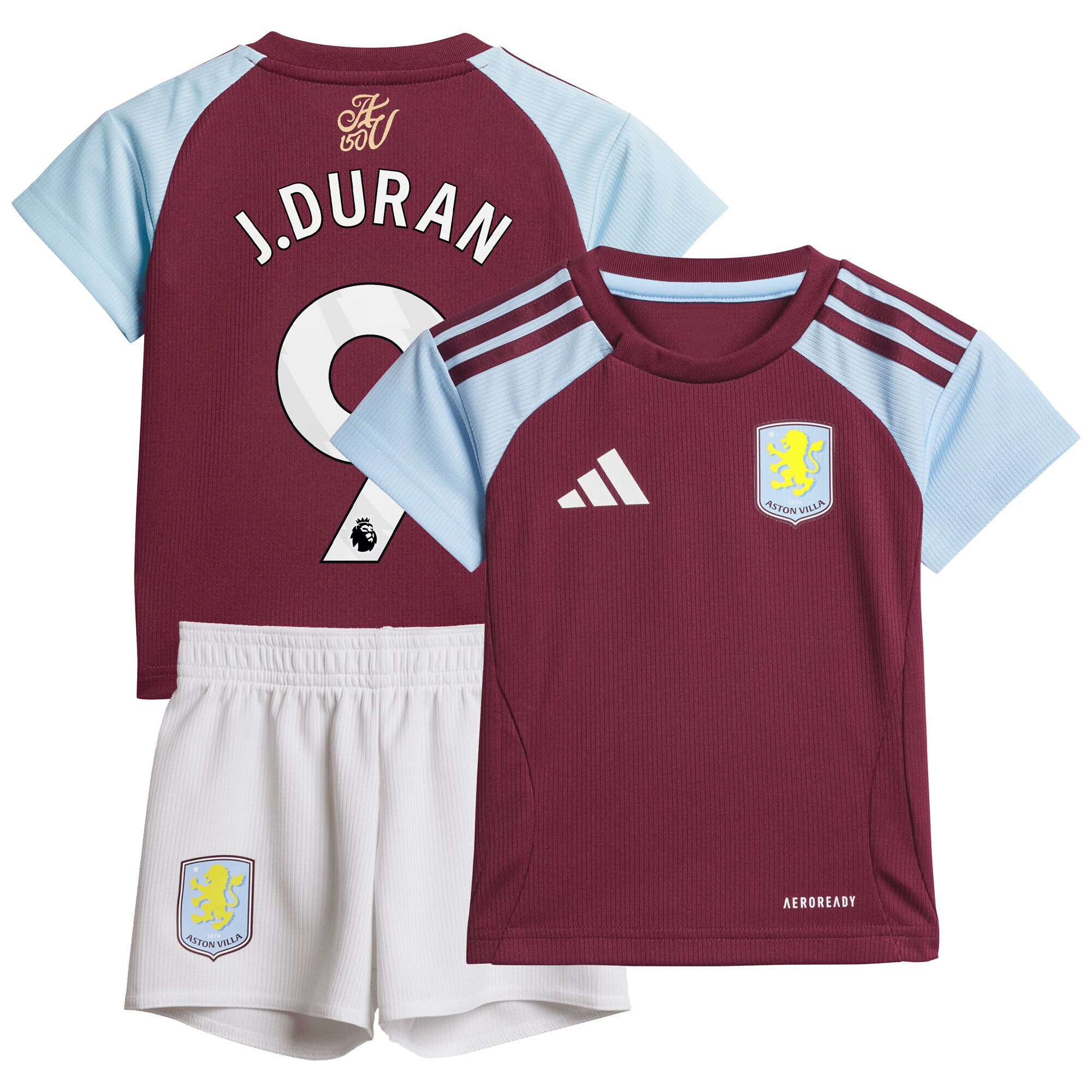 aston villa adidas home baby kit 2024-25 with j.duran 9 printing Collection | Aston Villa Jerseys for True Fans