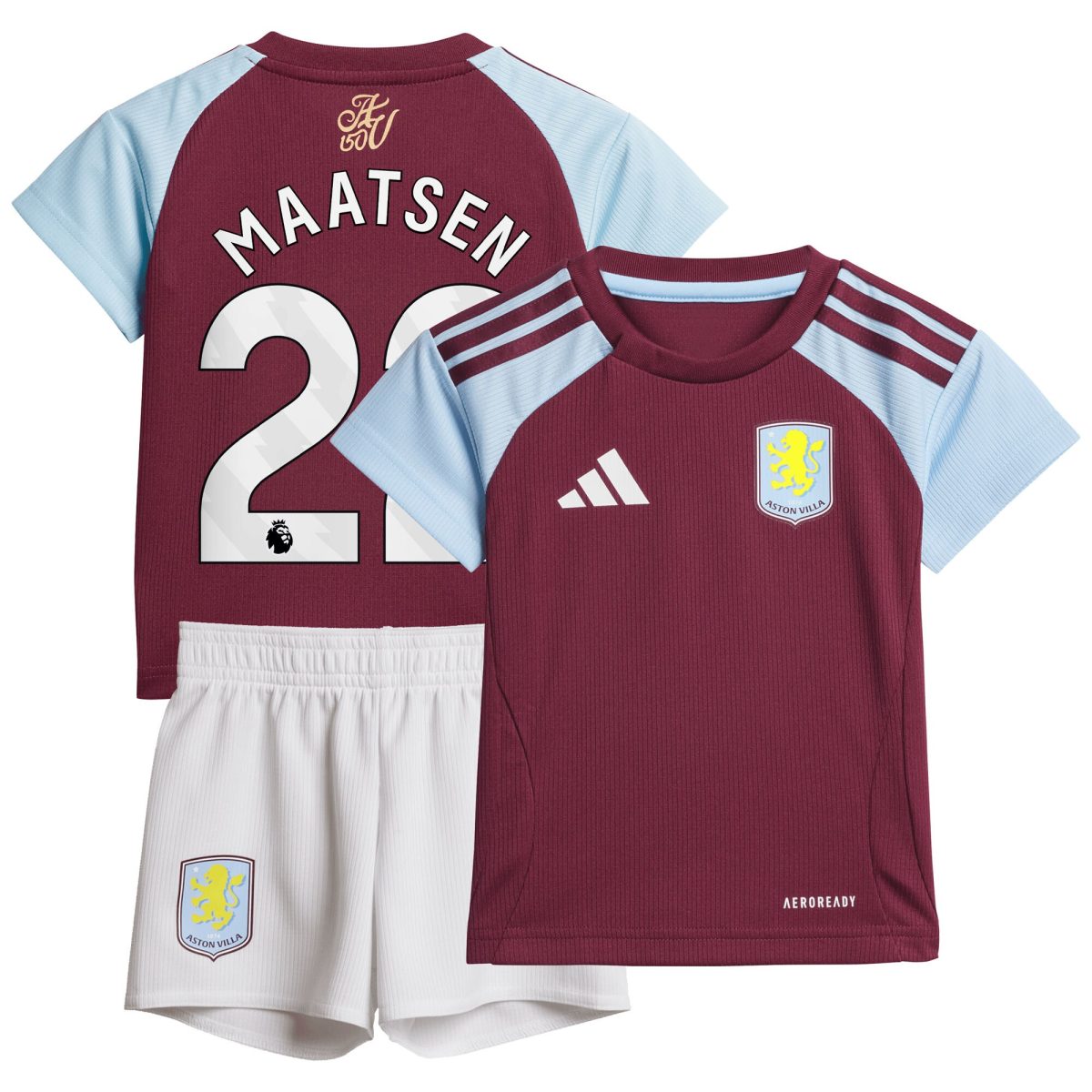 aston villa adidas home baby kit 2024-25 with maatsen 22 printing Collection | Aston Villa Jerseys for True Fans