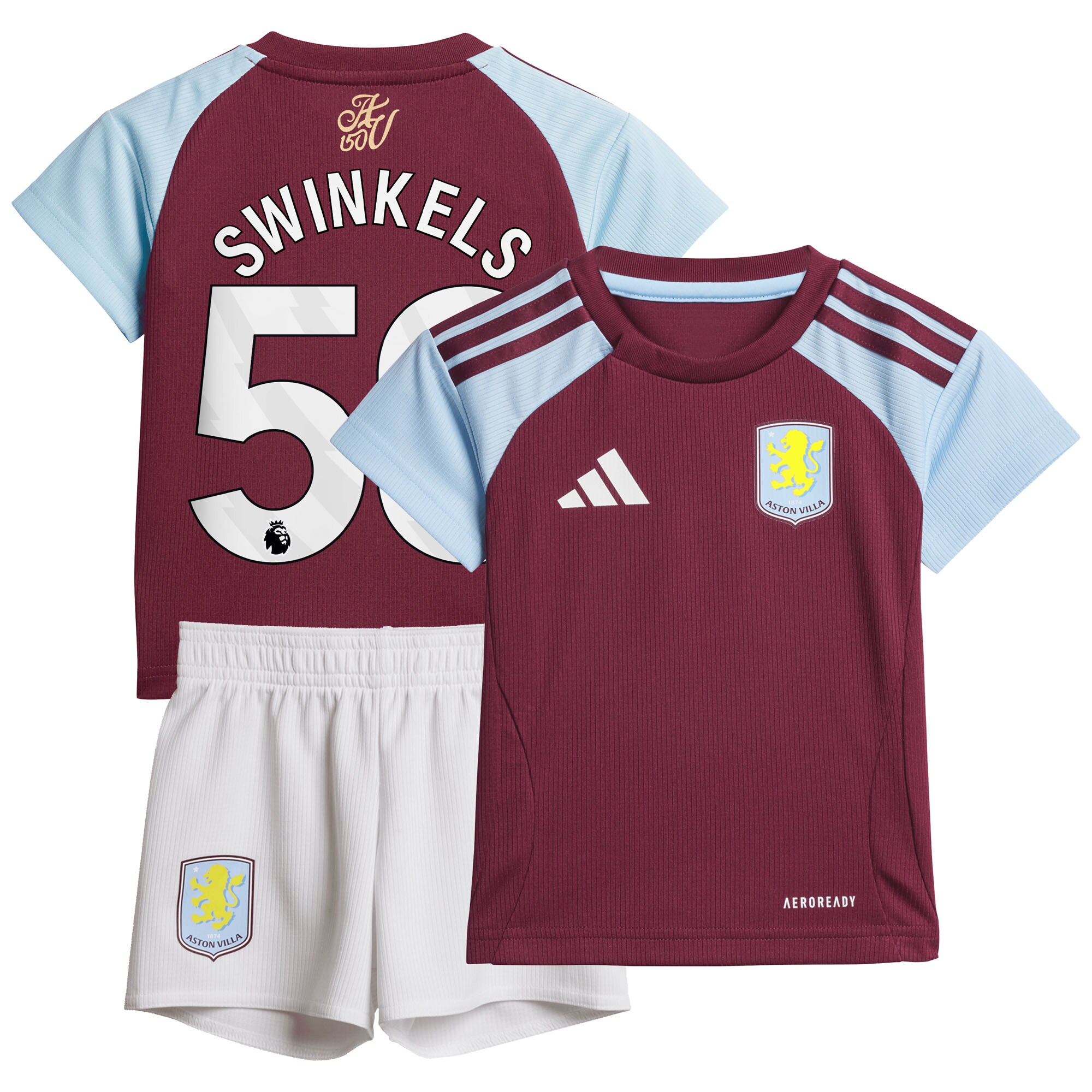 aston villa adidas home baby kit 2024-25 with swinkels 50 printing Collection | Aston Villa Jerseys for True Fans