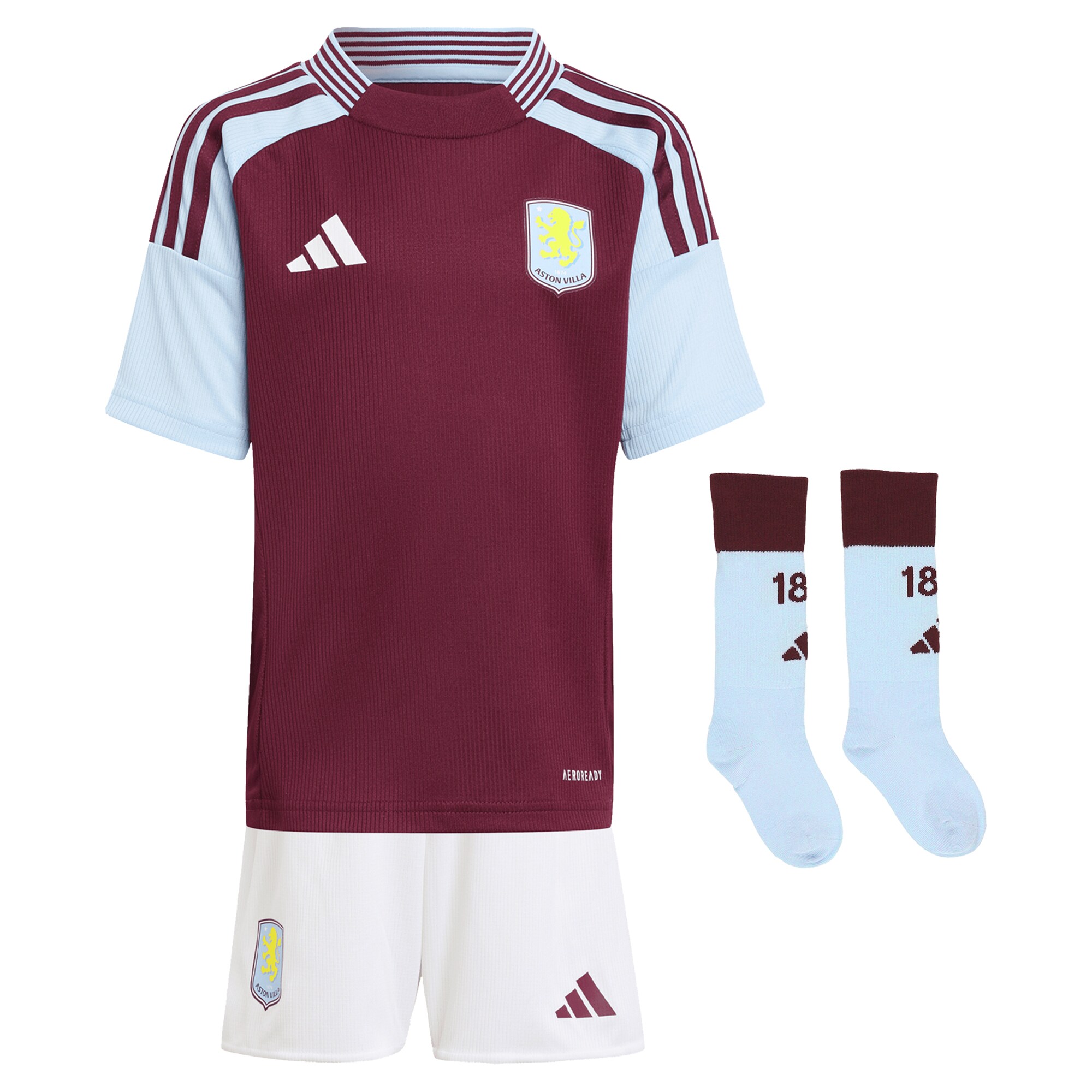 aston villa adidas home mini kit 2024-25 with a.garcía 16 printing Collection | Aston Villa Jerseys for True Fans