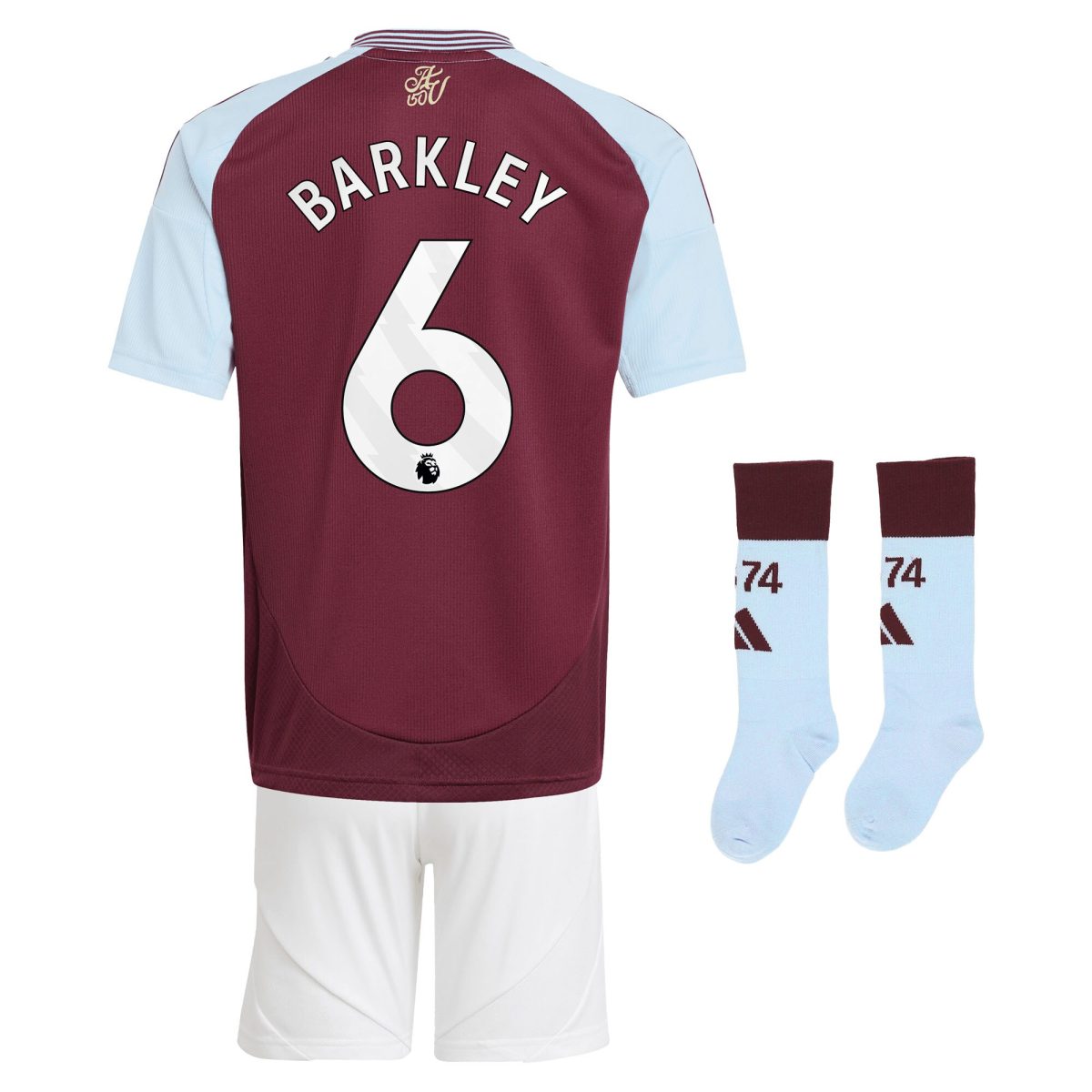aston villa adidas home mini kit 2024-25 with barkley 6 printing Collection | Aston Villa Jerseys for True Fans