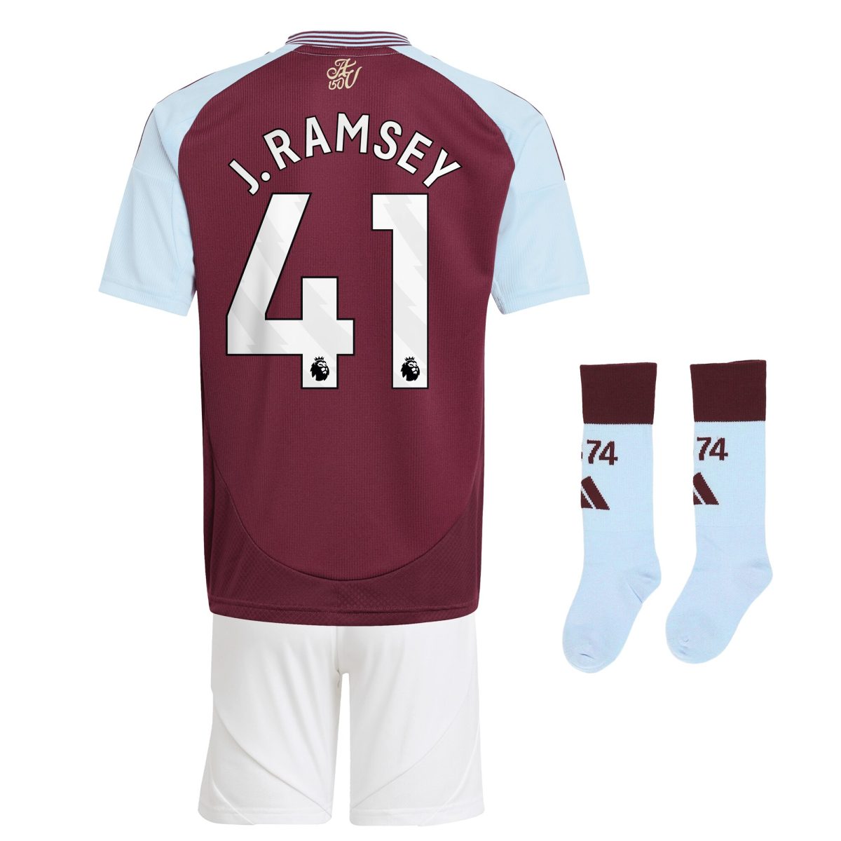 aston villa adidas home mini kit 2024-25 with j. ramsey 41 printing Collection | Aston Villa Jerseys for True Fans