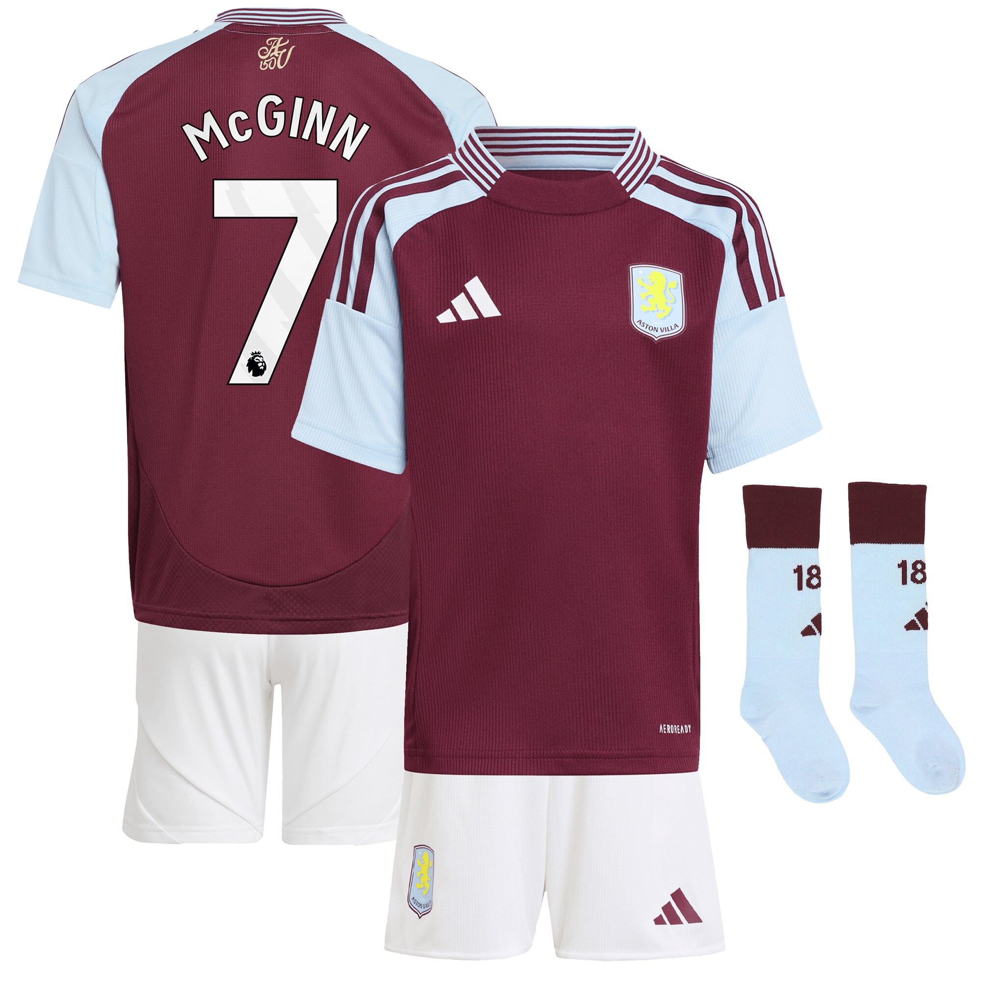 aston villa adidas home mini kit 2024-25 with mcginn 7 printing Collection | Aston Villa Jerseys for True Fans