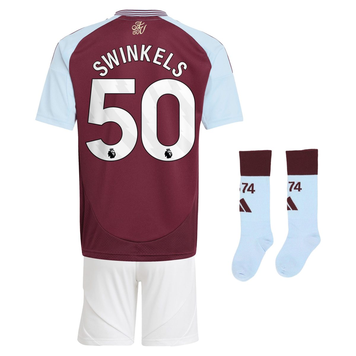 aston villa adidas home mini kit 2024-25 with swinkels 50 printing Collection | Aston Villa Jerseys for True Fans