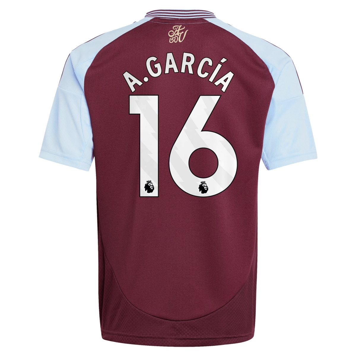 aston villa adidas home shirt 2024-25 – kids with a.garcía 16 printing Collection | Aston Villa Jerseys for True Fans