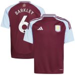 aston villa adidas home shirt 2024-25 – kids with barkley 6 printing Collection | Aston Villa Jerseys for True Fans