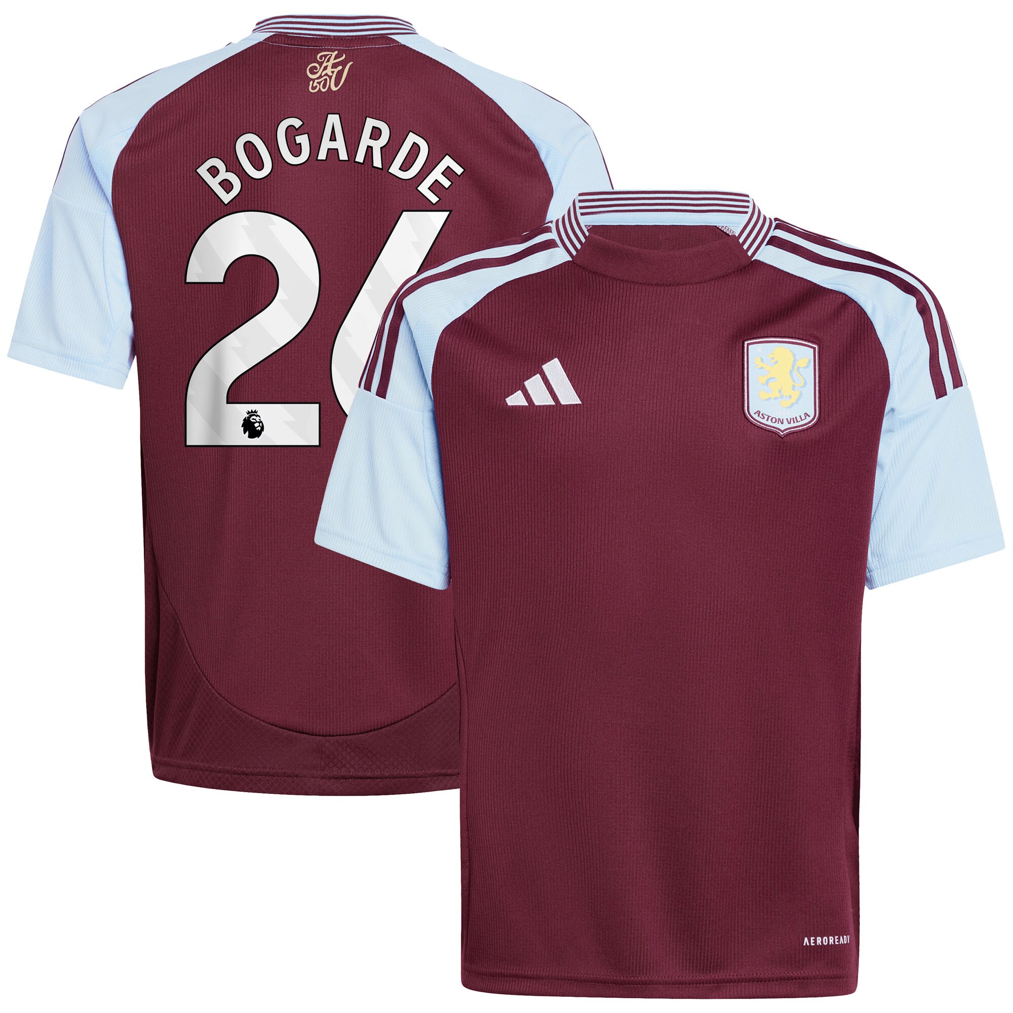 aston villa adidas home shirt 2024-25 – kids with bogarde 26 printing Collection | Aston Villa Jerseys for True Fans
