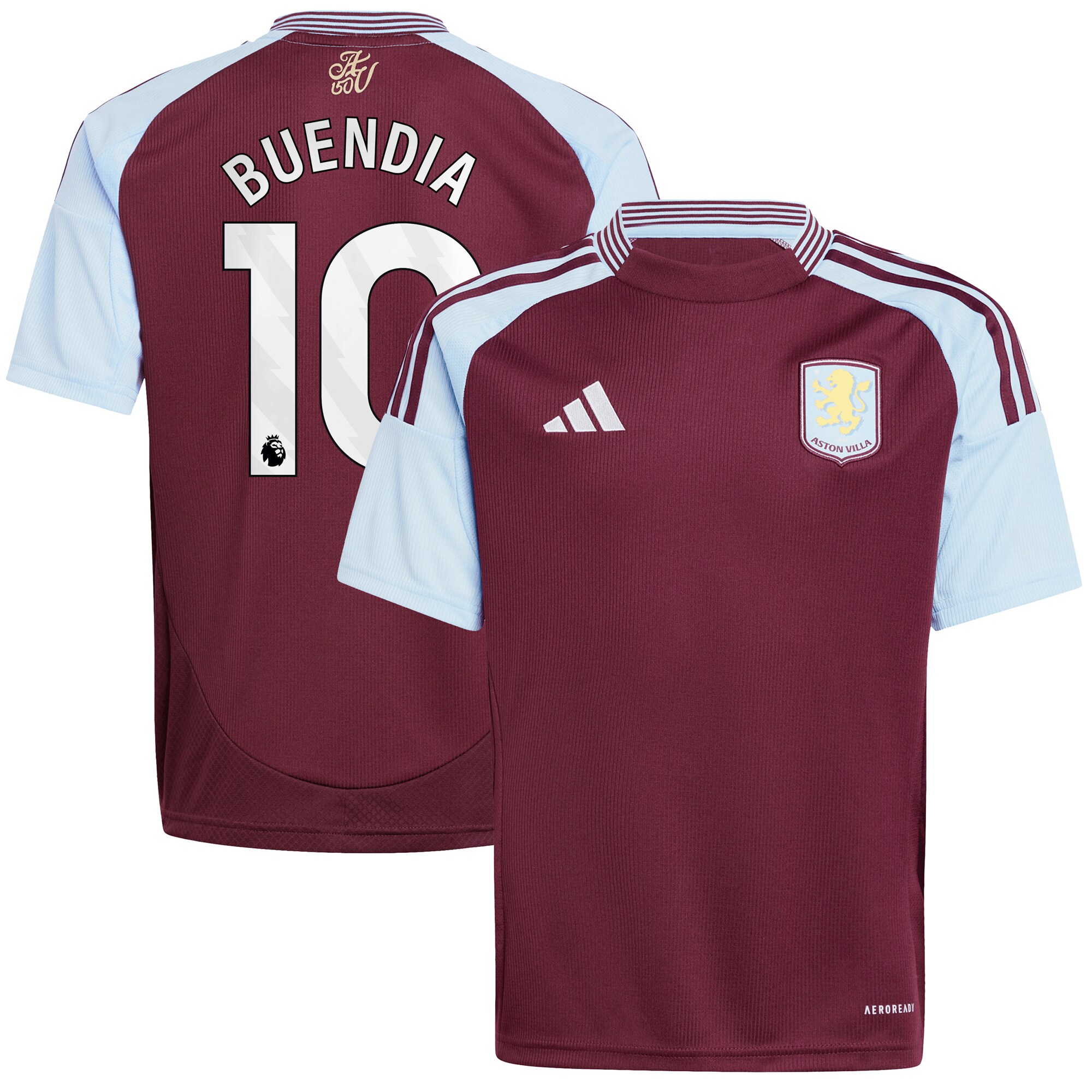 aston villa adidas home shirt 2024-25 – kids with buendia 10 printing Collection | Aston Villa Jerseys for True Fans
