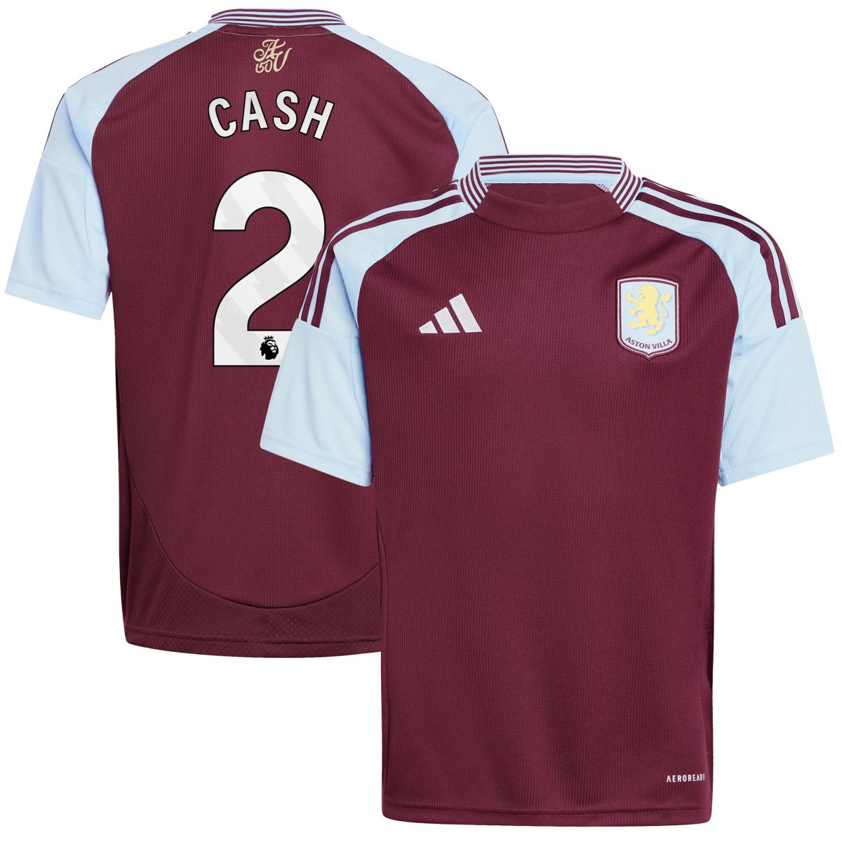 aston villa adidas home shirt 2024-25 – kids with cash 2 printing Collection | Aston Villa Jerseys for True Fans