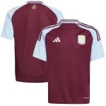 aston villa adidas home shirt 2024-25 – kids with custom printing Collection | Aston Villa Jerseys for True Fans