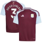 aston villa adidas home shirt 2024-25 – kids with diego carlos 3 printing Collection | Aston Villa Jerseys for True Fans