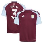 aston villa adidas home shirt 2024-25 – kids with disasi 3 printing Collection | Aston Villa Jerseys for True Fans
